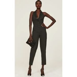 Ashley Park x RTR Nightcap Tuxedo Jumpsuit Womens Size 6